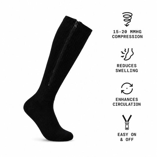 Zipper Compression Socks