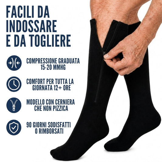 Calze a Compressione Graduata con Cerniera Unisex - Venzipa™