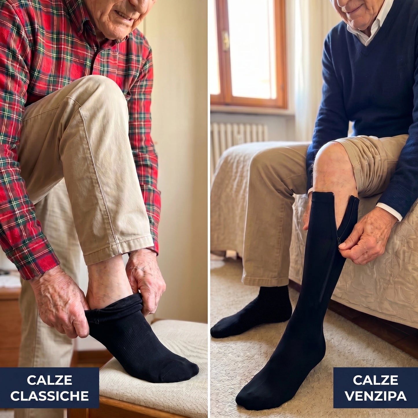 Calze a Compressione Graduata con Cerniera Unisex - Venzipa™